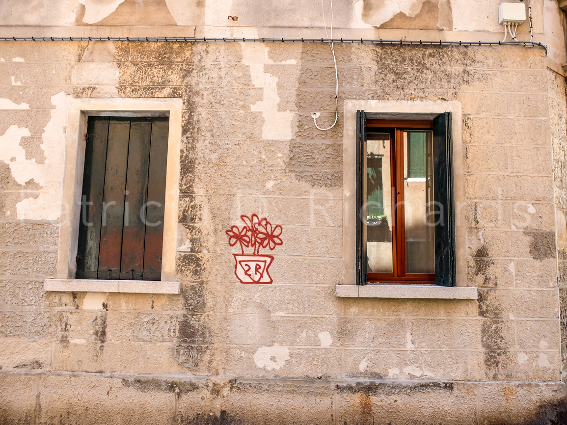 between the windows