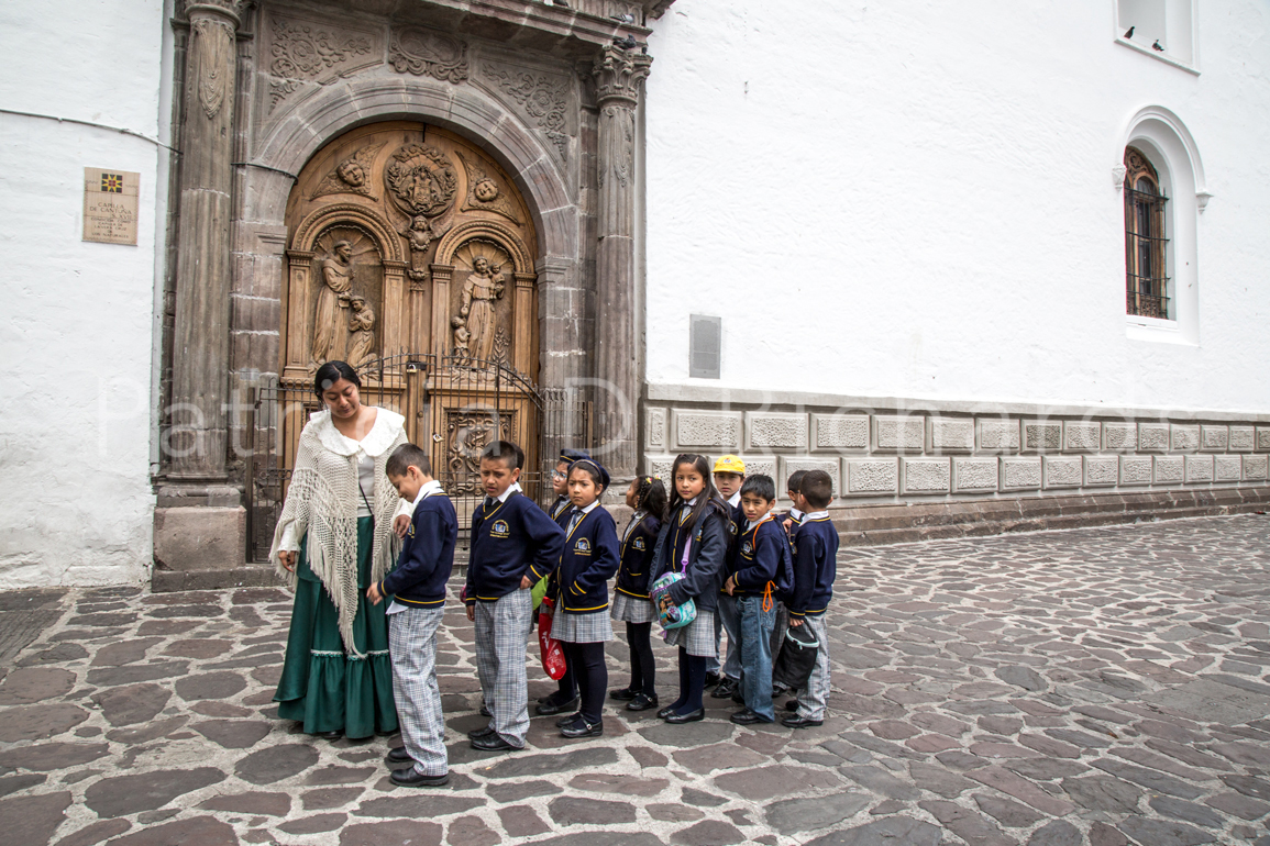 quito outside the church